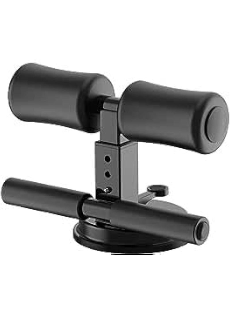CAZADORA Sit-Up Bar with Strong Suction Base and Soft Foam Handles for Home Workouts | Metal Abdominal Exercise Equipment for Sit Ups, Push Ups, Core Training, Abs Shaping, Tummy Toning, Weight Loss and Muscle Strengthening | Compact Gym Assistant Fitness Tool for Men and Women | Stable Floor Suction Design for Tile and Smooth Surfaces | Non-Slip Foam Grip for Comfortable Training | Portable Space-Saving Workout Equipment for Home, Office or Travel Use | Ideal for Beginners and Advanced Fitness Levels | Black Color Durable Metal Construction | Single Piece Fitness Accessory for Daily Bodyweight Training - Image 1